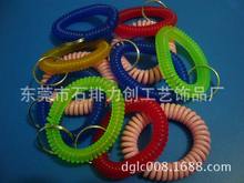 厂家直销PU弹簧圈 QQ圈 手腕带手环 钥匙失手环 发圈