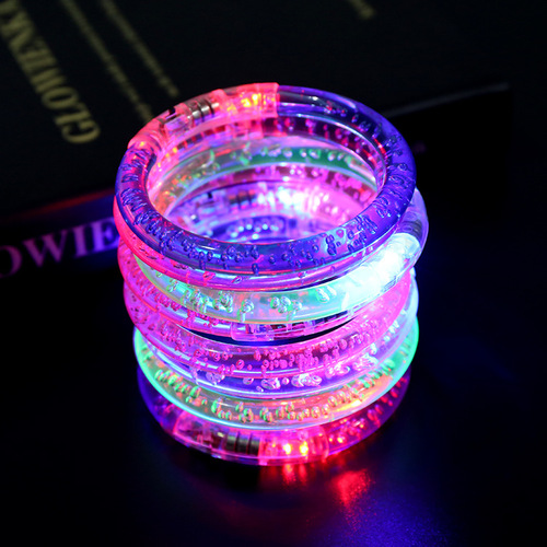 Concert props luminous acrylic bubble bracelet bracelet flash colorful cheer props children's toys wholesale