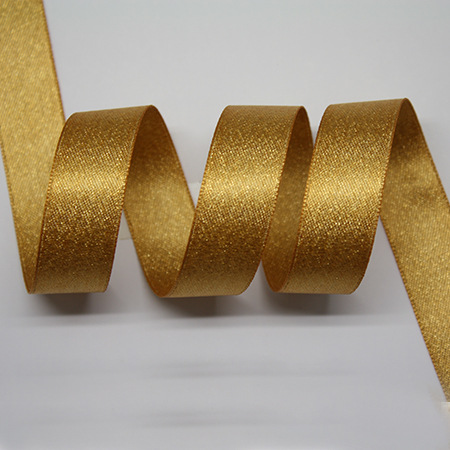 Yao Ming cinta regalo embalaje satén cinta de trama dorada 3,8 CM accesorios para el cabello cinta de trama dorada hecha a mano al por mayor