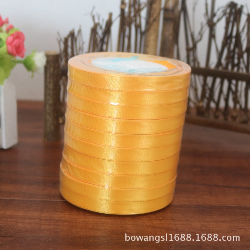 Yiwu venta al por mayor 1cm cinta regalo flor embalaje pastel hornear decoración cinta DIY casual multicolor