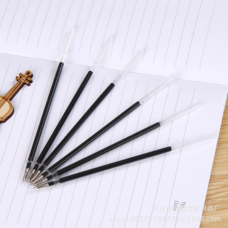 厂家直销优质中性笔芯水性笔芯0.5笔芯考试专用笔芯批发