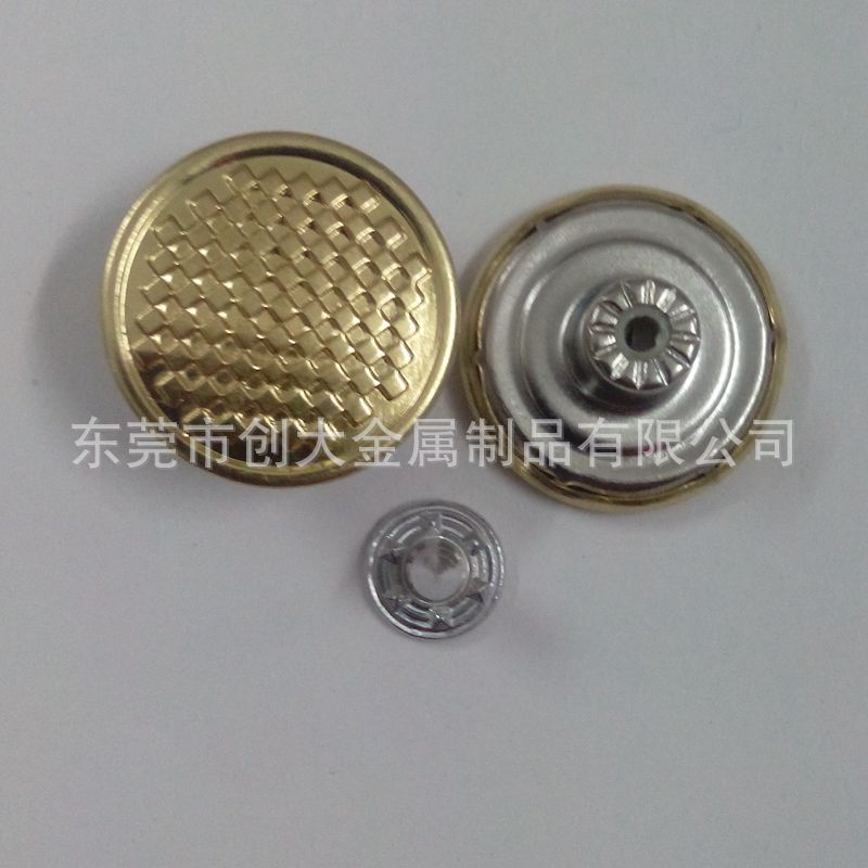 19mm（30L)  胶芯工字钮  牛仔扣  金色工字钮JC00922