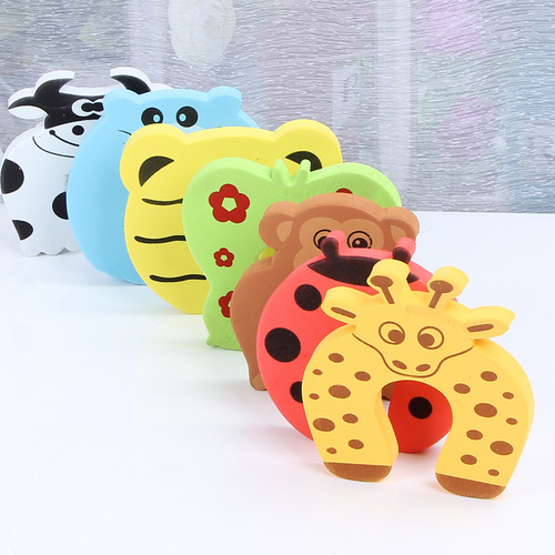 Factory direct supply of baby door card, cartoon creative windproof and anti-pinching door plug, baby blocking door plug