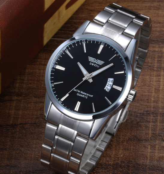 Stylish Steel Watch - White Color