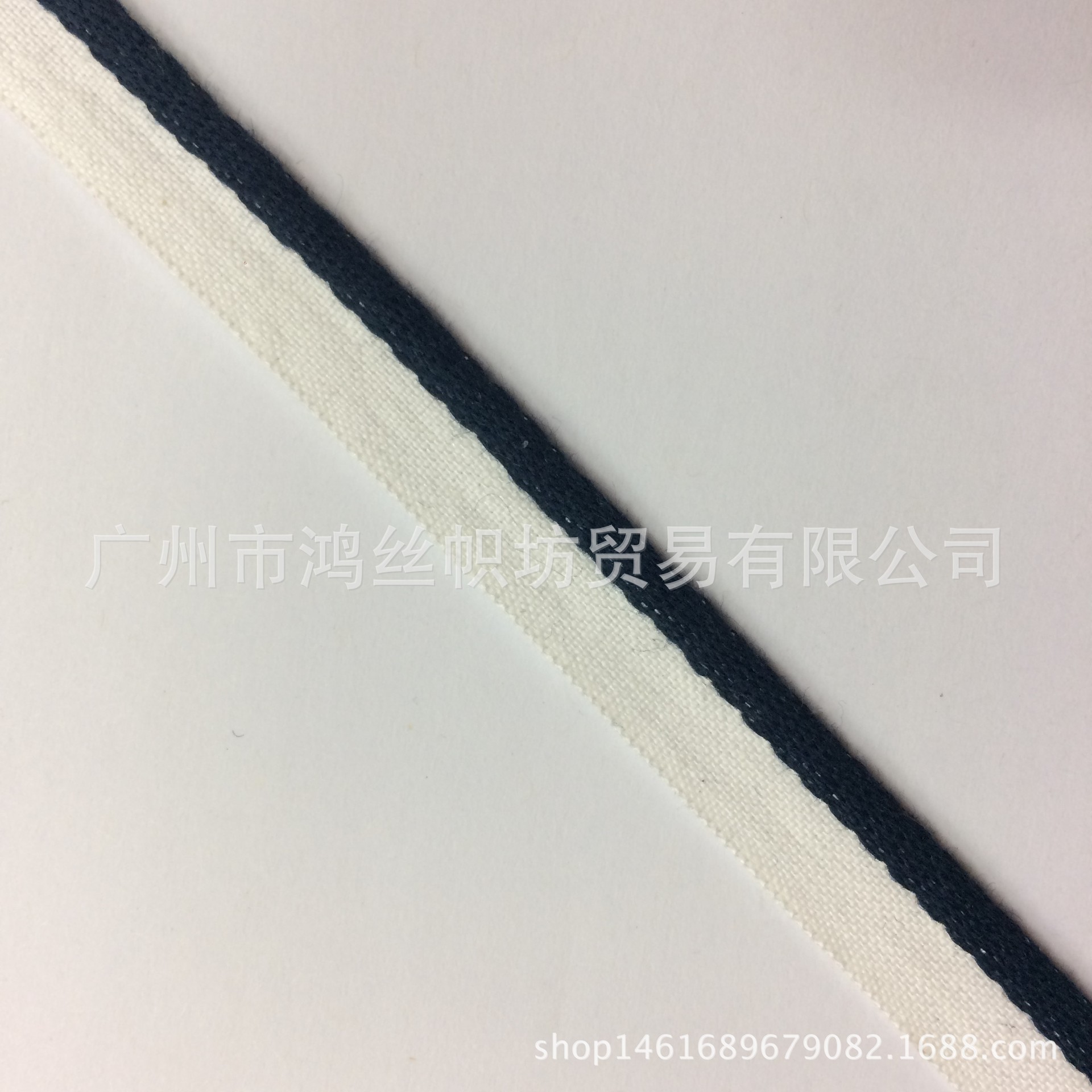 3831全棉子母带织带反光布棒球服包边条包边布条棒球服面料童装