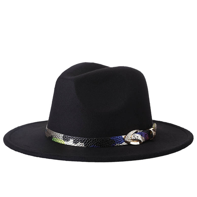 2020 primavera nuevo estilo europeo y americano de lana Jazz sombrero de moda sombrero de las mujeres sombrero de copa fábrica directa de una sola pieza entrega