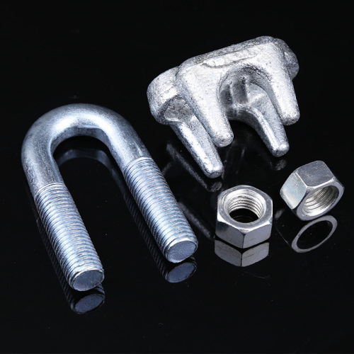 A-type wire rope chuck Mall Steel wire rope chuck tightener wire rope chuck U-shaped stainless steel lock