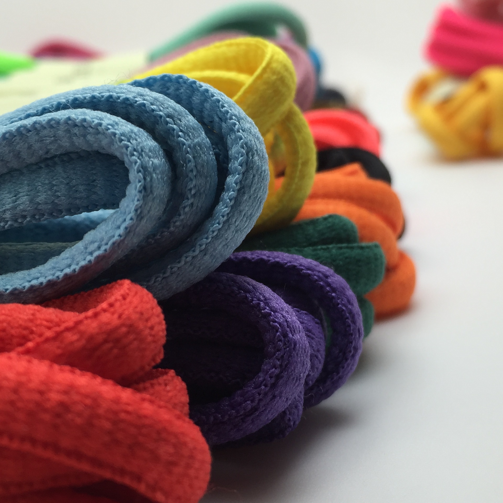 Oval Semicircle motion Basketball Shoelace Blue shoes Casual shoes factory Direct wholesale Customize length colour