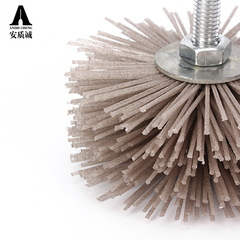 磨料絲尼龍透明絲拋光輪 崖柏紅木根雕浮雕打磨花頭 家具底漆打磨