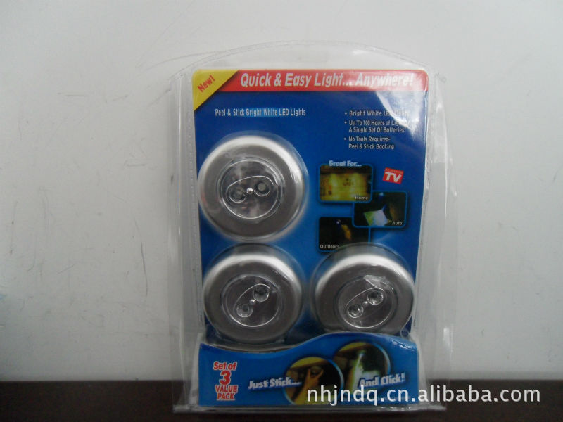 跨境小夜灯迷你触摸灯套件LED拍拍灯过道照明小壁灯室内衣橱灯