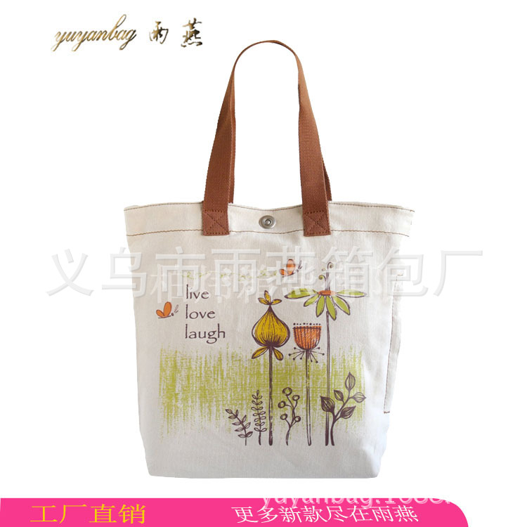 厂家批发各类棉布手提袋印花帆布购物袋印花棉布购物广告袋