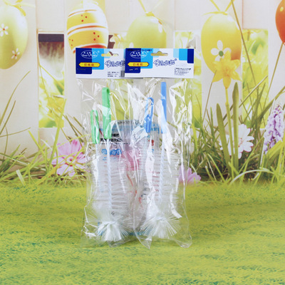 快乐娃娃婴儿奶瓶奶嘴刷套装 FZ4004 水杯清洁刷|ms