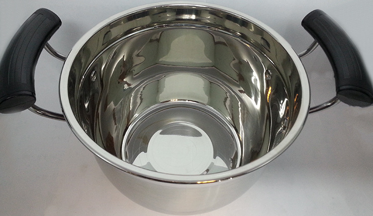 Factory direct sales of stainless steel soup pot, Korean-style single-bottom pot, household multi-functional double-ear soup pot, stewing pot, four-piece set detail image 14