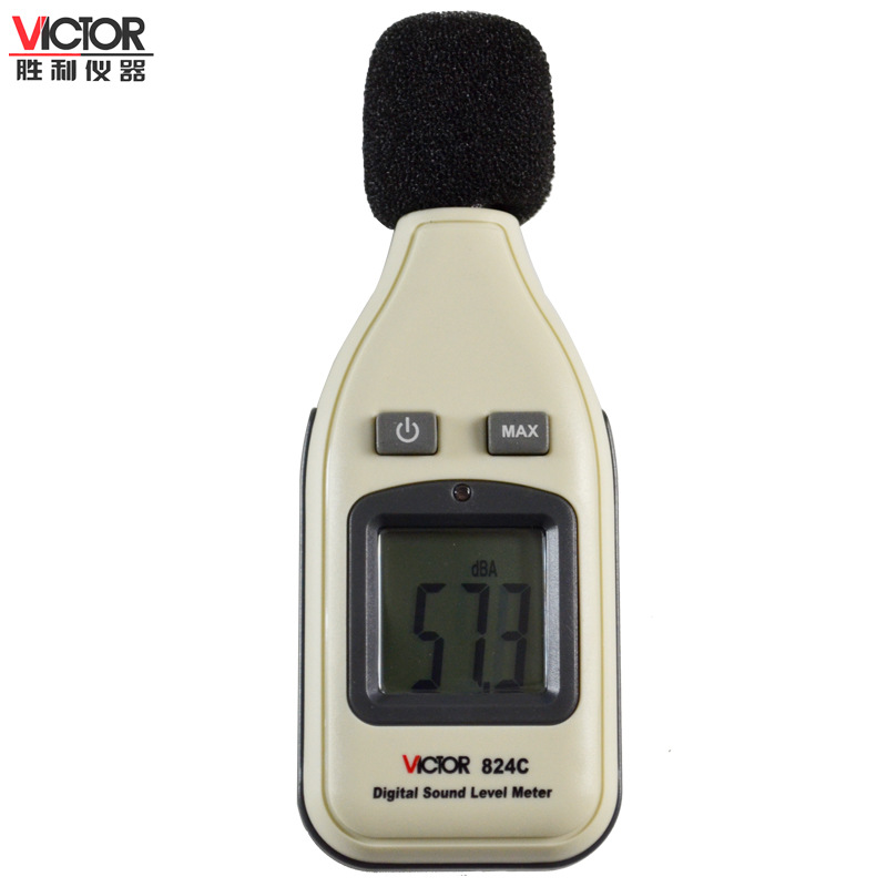 胜利原装VC824C数字式噪音计声级计音量计分贝仪VC824噪声计测试