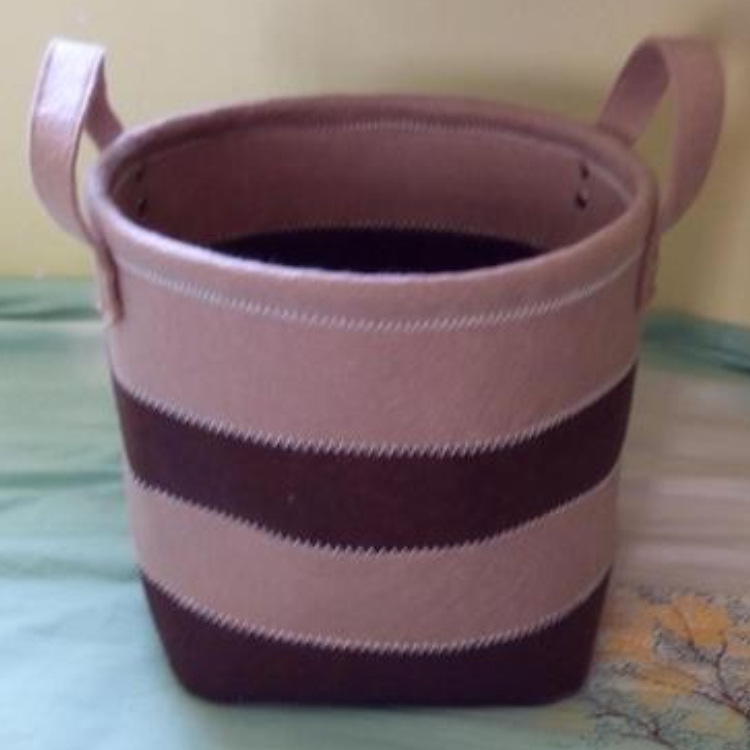 毛毡收纳桶 简约毛毡收纳袋 桌面毛毡收纳袋衣服收纳框可按需定制