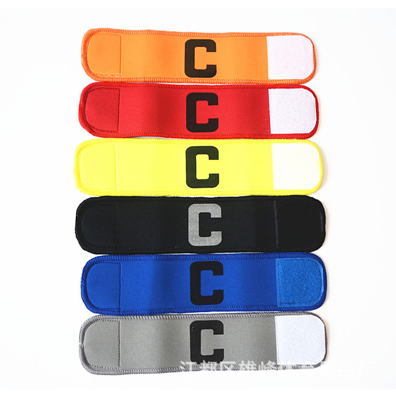 厂家定做足球袖标 队长标 caption标 多色C标 足球训练装备批发|ms