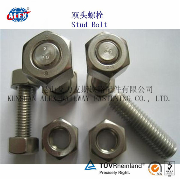 合金钢双头螺栓生产厂家重型轨道双头螺杆工厂