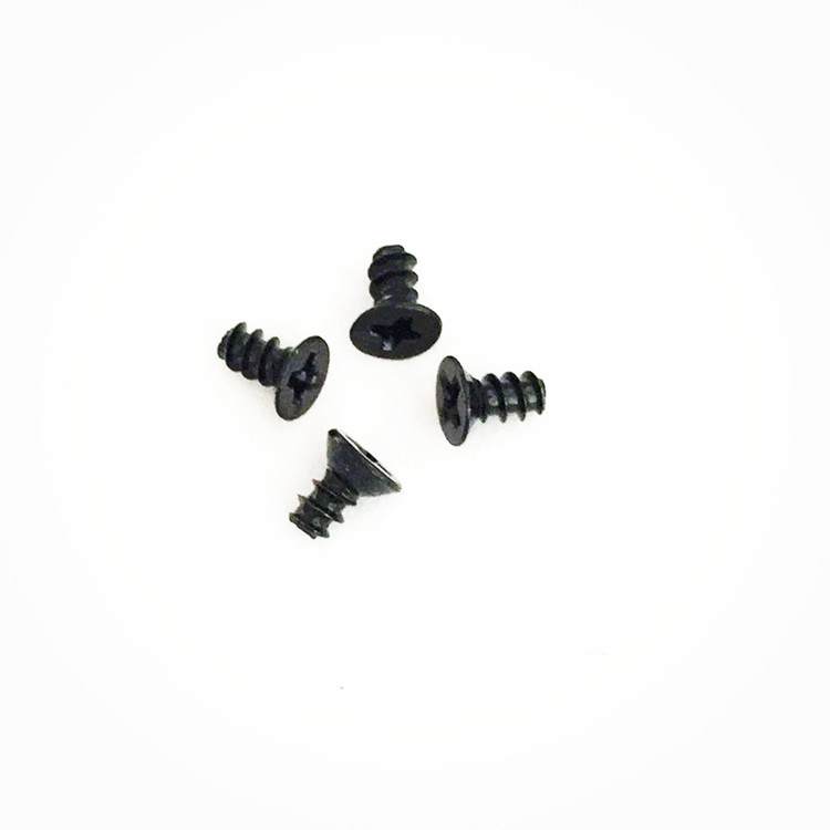 ST1.7黑色平尾自攻丝 KB1.7*5.5十字沉头电子精密盐雾24H环保螺丝
