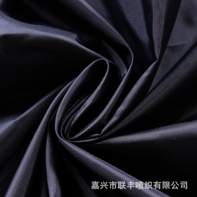 100%polyester 380T涤塔夫0.08格子防绒涂层 防晒服羽绒服户外料
