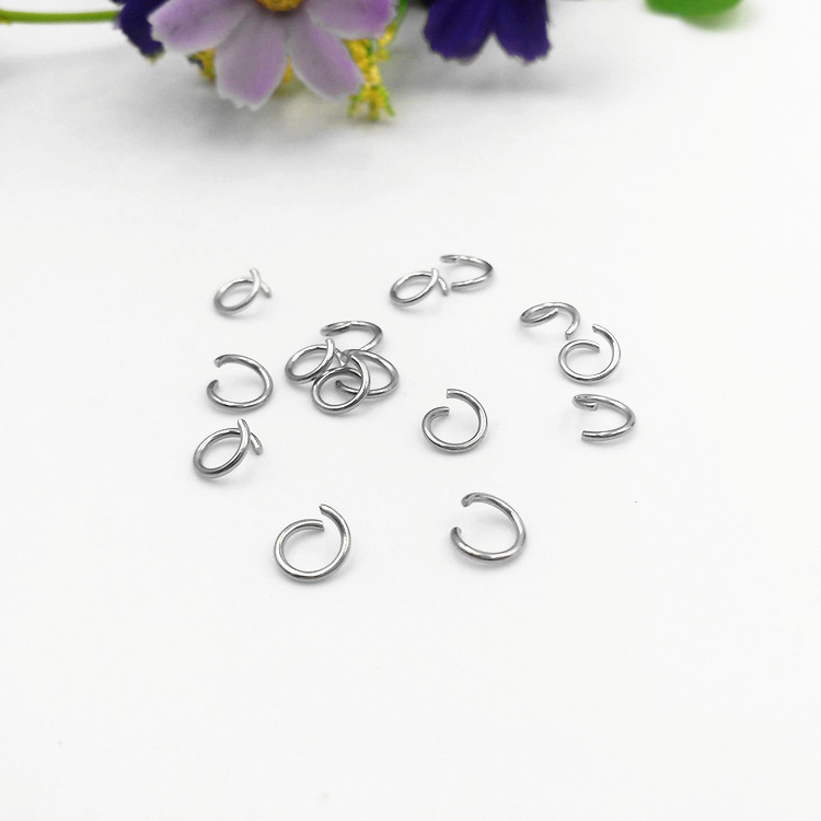 不锈钢项链连接圈 开口圈1.0线1.2线