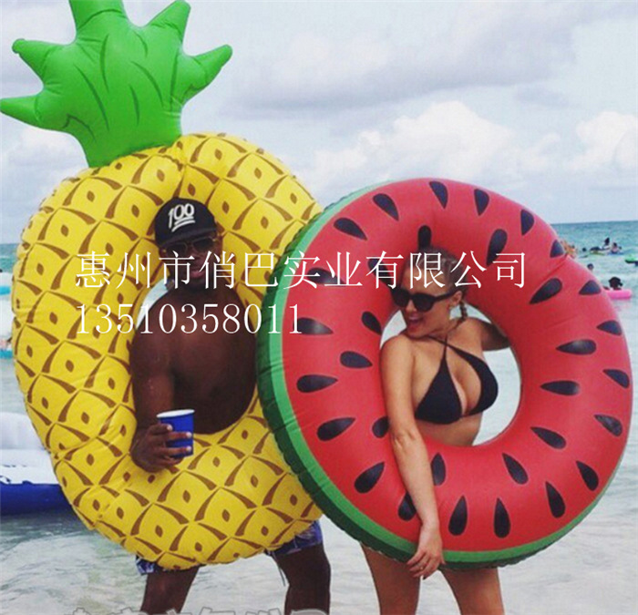 Inflatable swimming ring for adults