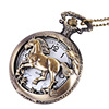 Mercedes Benz, big bronze carved pocket watch, nostalgia