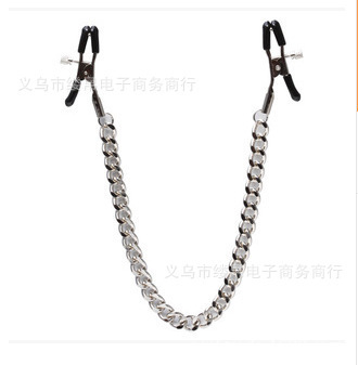 男女用性用品乳夾鏈子成人用品調情激情用品相連矯正乳頭夾子L153