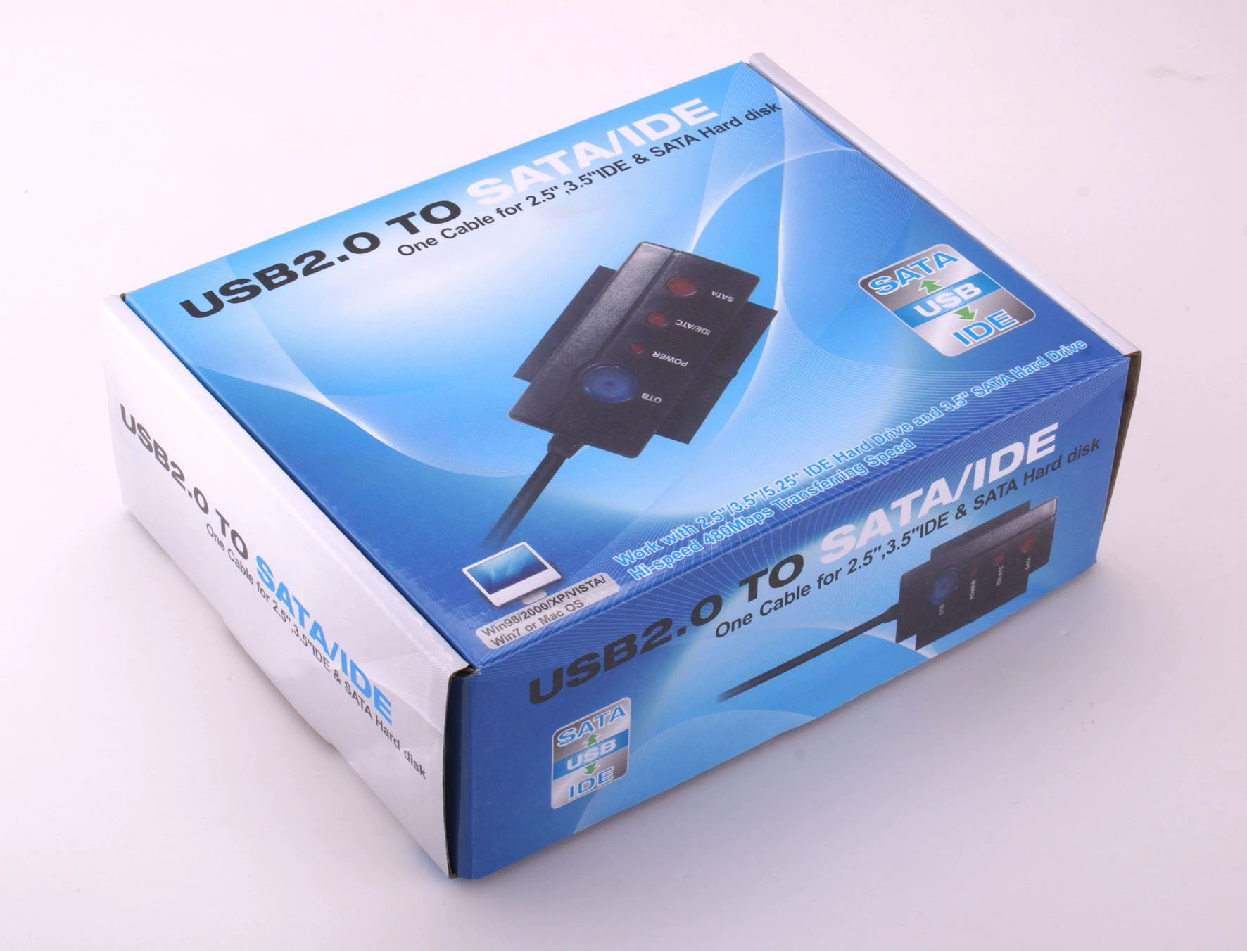Для USB2.0 лёгкая -to -drive линия настольная ручка порта IDE+SATA жесткий диск конверсионная карта одним кликом резервного копирования