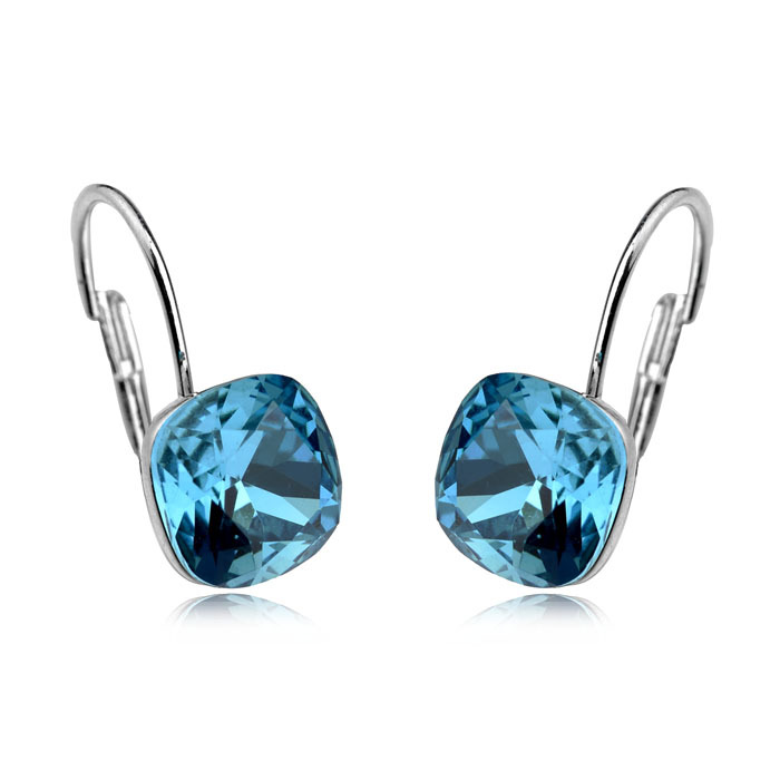Europäische Und Amerikanische Mode Persönlichkeit Ohr Schnalle Klassisches Temperament Blaue Ohrringe Weibliche Einfache Lern Ohrringe 87213 display picture 1