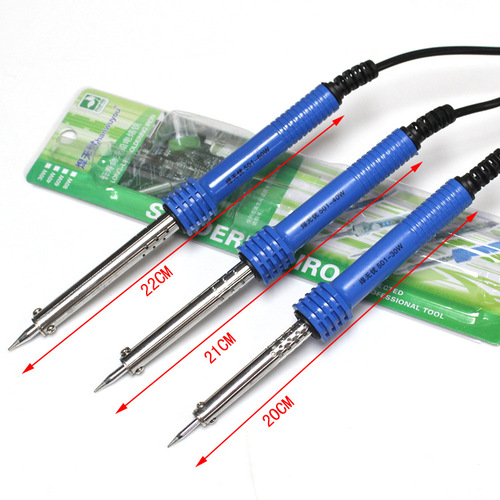 Weld Worry-Free Long-Life Electric Iron, Direct 220V External Heating Type, 30W 40W 60W Thick Rubber Handle Ordinary Iron