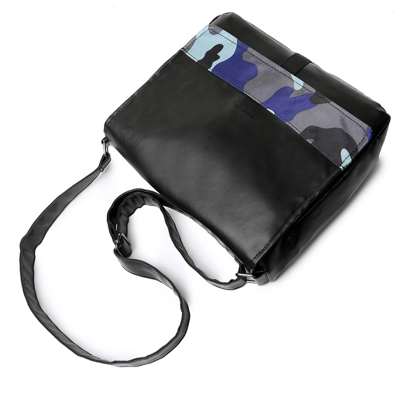 ONE UP 休閑~~~~~~男士~~~~~~單肩包迷彩~~~~~~PU男式~~~~~~斜挎