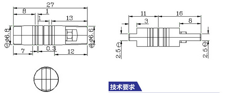 五金阻尼转轴详细结构图