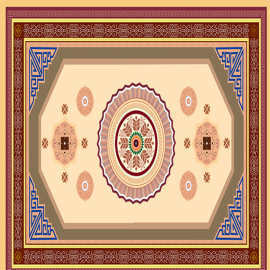 【地板】pvc印刷地板卷材商用艺术塑胶地板耐磨防水定制花型图片