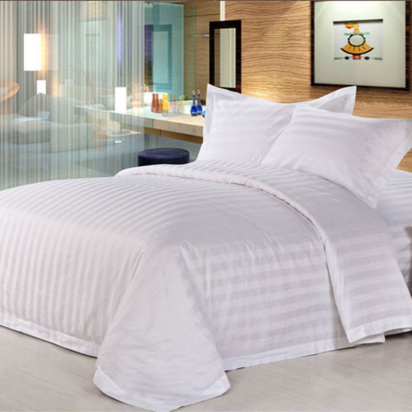 酒店纯棉床上用品四件套 床单被套枕套 家纺 全棉贡缎床品