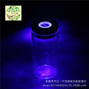 Moss Micro Motor Micro -landscape Lantern Glass Bottle Color Lighting Wooden Poor Ecological Bottle Round Pillar Bottle