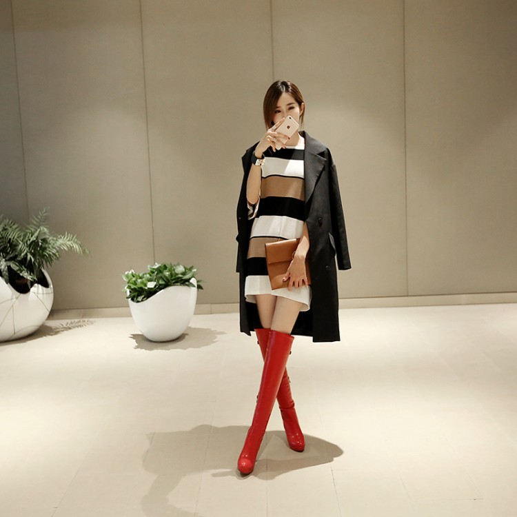 Bottes femme en PU artificiel - Ref 3355321 Image 24