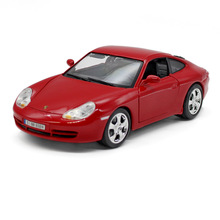 布拉格比美高1：18保時捷911 1997合金仿真汽車模型紅色兒童禮物