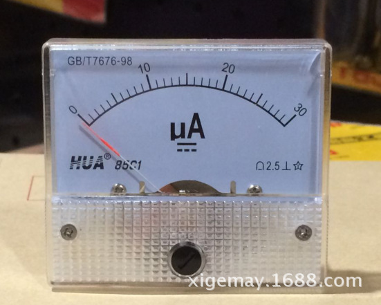 HUA85C1型直流电流微安表DC0-30UA DC指针表
