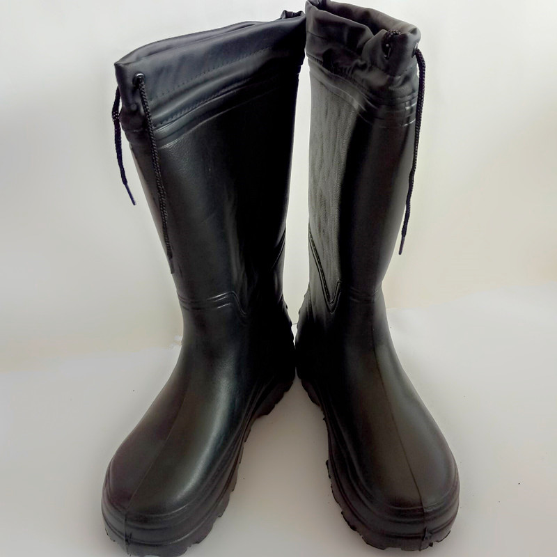 加厚EVA泡沫加棉雨靴 男女款雨鞋冬季保暖鞋防水鞋厨房食品靴批发