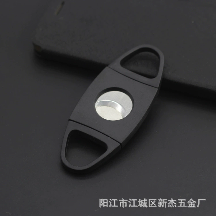 Двойной палец стрейч сигар резак высококачественная нержавеющая сталь сигары резак Сигарные ножницы