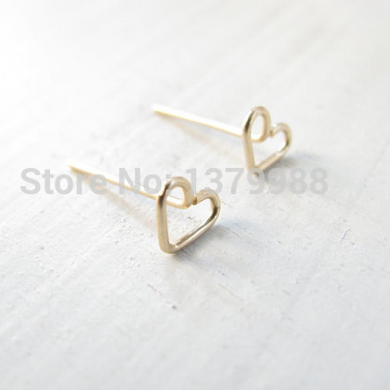 Fashion Heart Plating Alloy No Inlaid Earrings Ear Studs display picture 11