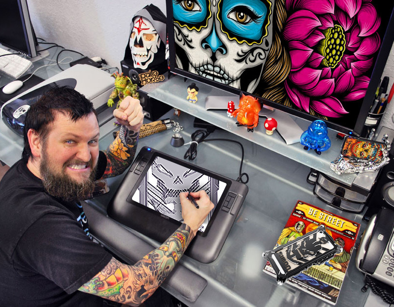 SIMON Mechanical Arm Skull Punk Premium Aluminum Metal Bumper Shockproof Case Cover for Apple iPhone SE/5S/5