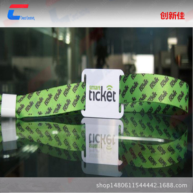 音乐会门票，歌剧院门票，一次性rfid涤纶/织唛编织手腕带