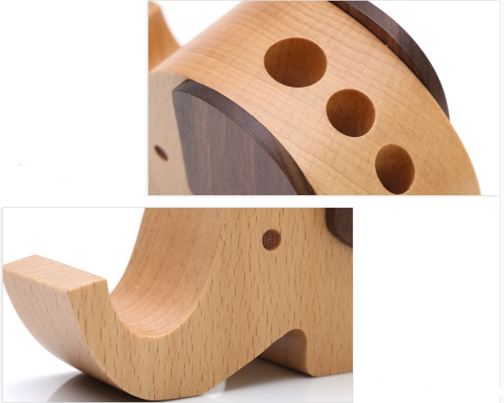 Regalo Portalápices de elefante multifuncional Soporte para teléfono móvil perezoso Soporte para teléfono móvil para estudiantes que aprenden muebles de escritorio