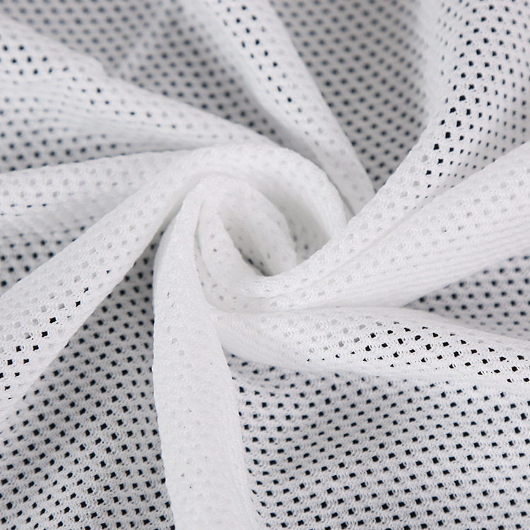 涤纶6空2网眼布 运动服校服内衬布料  时尚服装女装面料厂家批发