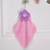 On behalf of coral velvet, hand towel Children's creative towel cartoon -style hand -wipe towel, sun flower wipe hand towel