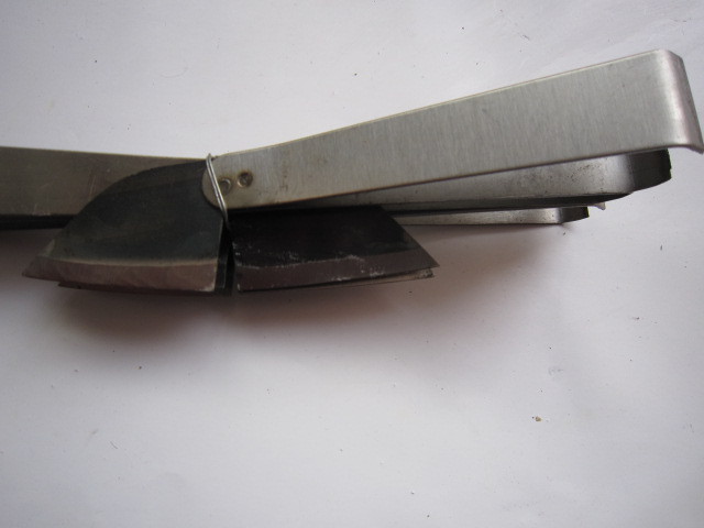 厂家批发不锈钢猪毛镊刀镊子动物拔毛器猪毛夹拔毛器蒜皮夹子