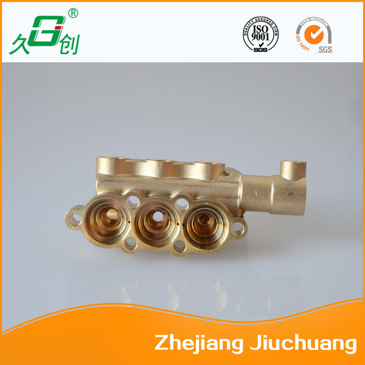 高压三柱塞泵头清洗机配件全铜泵头 高压清洗机泵头
