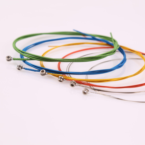 A407C Alice Folk Guitar Strings Wooden Guitar Strings Color String Set 6 Rust-proof Strings Guitar Accessories Line