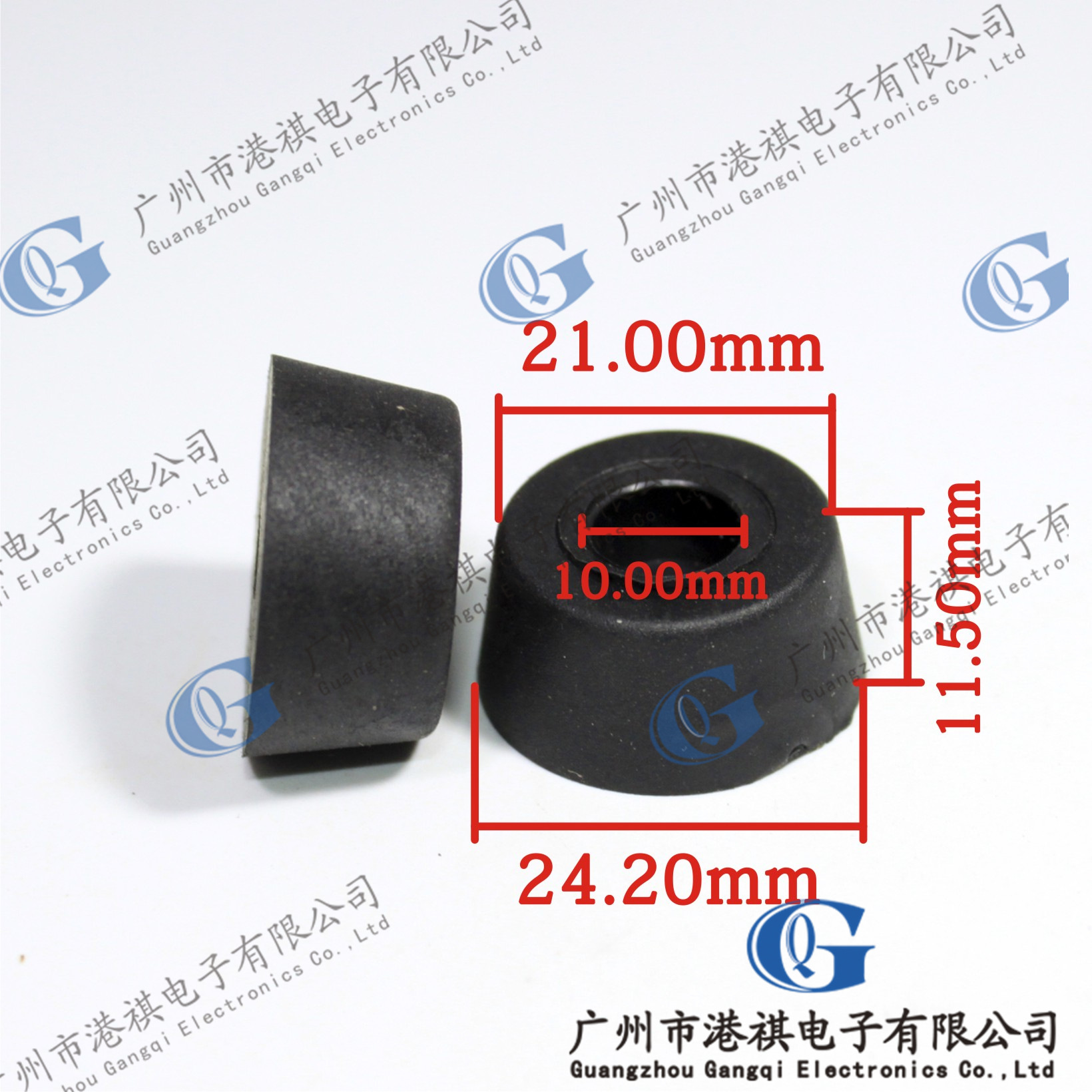 F1号无垫片橡胶脚垫机脚 音响机脚 音箱避震减震脚垫脚钉家具五金